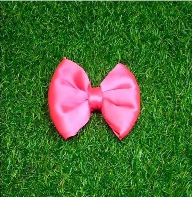 Polka Dot Pet Bow for Dogs & Cats Red Colour - Image 2